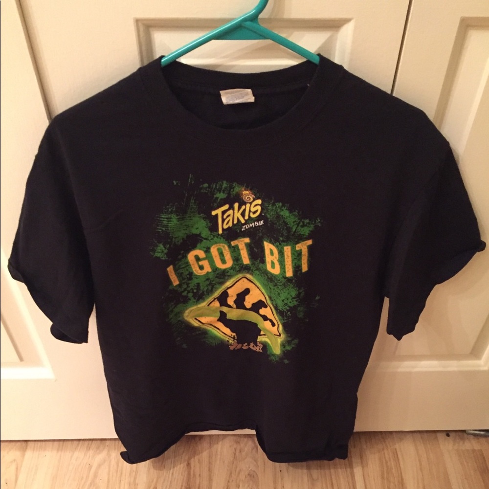 Takis I Got Bit Black Cotton T-shirt.Mens L NWOT